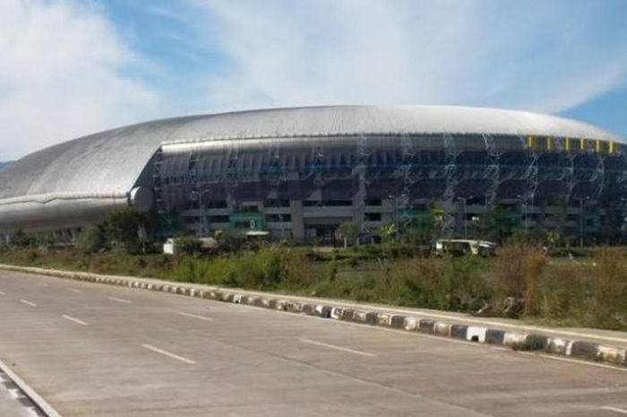 Penampakan Stadion Gelora Bandung Lautan Api (GBLA), Kota Bandung yang siap menggelar pembukaan PON Jabar pada 17 September 2016.