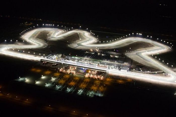 Sirkuit Internasional Losail, Qatar, yang akan menjadi tuan rumah seri pertama MotoGP, 23-26 Maret. 