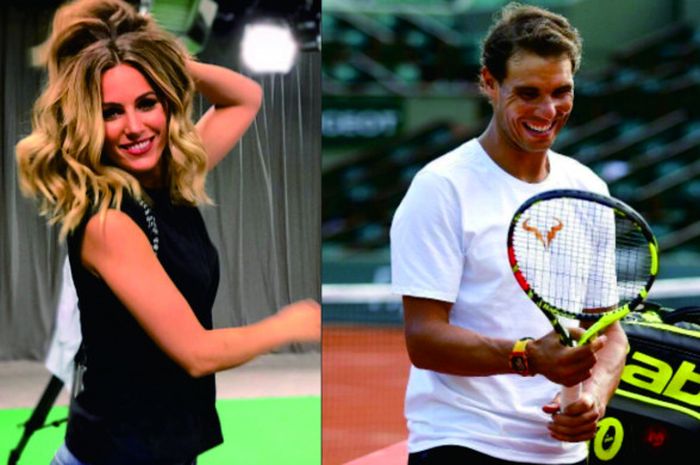 Edurne Garcia Almagro (kanan) dan Rafael Nadal (kiri)