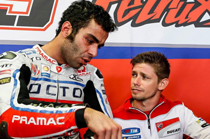 Danilo Petrucci dan Casey Stoner.