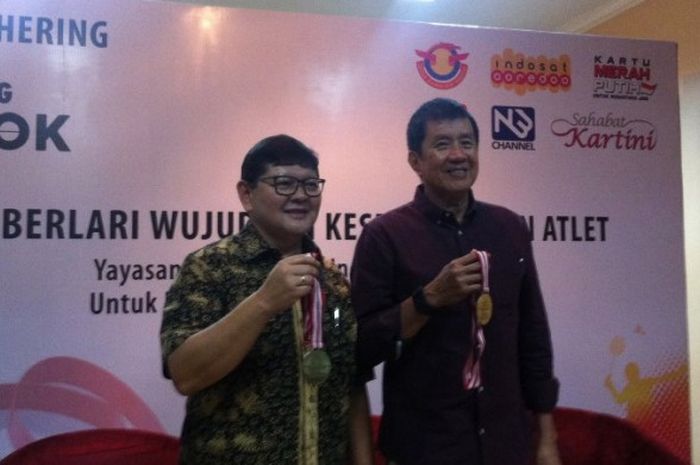 KEtua YOI, Rudy Hartono (Kanan) dan Ketua PORDASI, 