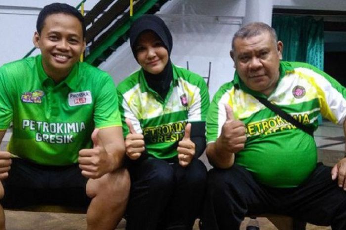 Dari kiri ke kanan; Firmansyah, Wenny Evitasari, dan M. Hanafiah.