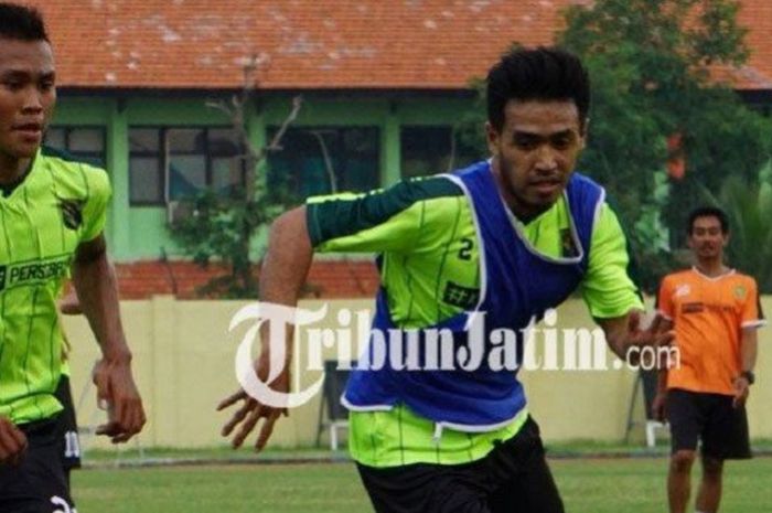 Mantan Bek Bali United, Novan Setya Sasongko, Terlihat dalam Sesi Latihan Perdana Persebaya Surabaya Menyongsong Musim 2019