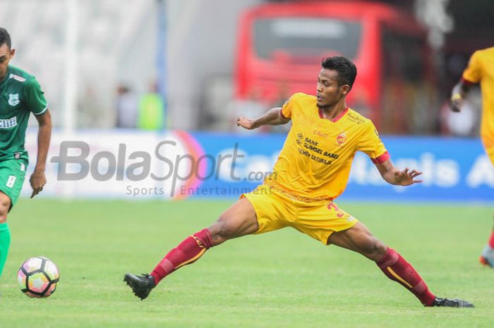 Pertandingan perebutan peringkat ketiga Piala Presiden 2018 antara PSMS Medan dan Sriwijaya FC di Stadion Utama Gelora Bung Karno, Sabtu (17/2/2018). 