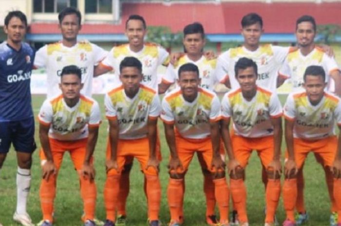 Sragen United saat bertandang ke Persiba Bantul lanjutan Liga 2 2017.