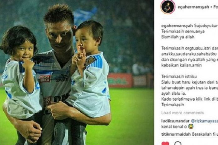 Unggahan instagram Kurnia Meiga Hermansyah.