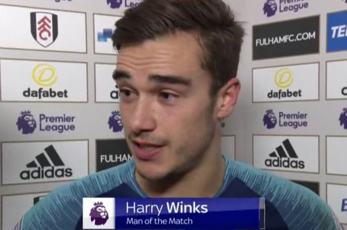 Harry Winks menentukan kemenangan Tottenham Hotspur atas Fulham dalam lanjutan Liga Inggris di Craven Cottage, London, 20 Januari 2019.