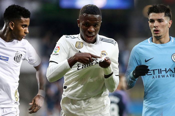 Rodrygo, Vinicius Junior, dan Brahim Diaz menjadi 3 calon pemain bintang masa depan yang berpeluang membela Real Madrid