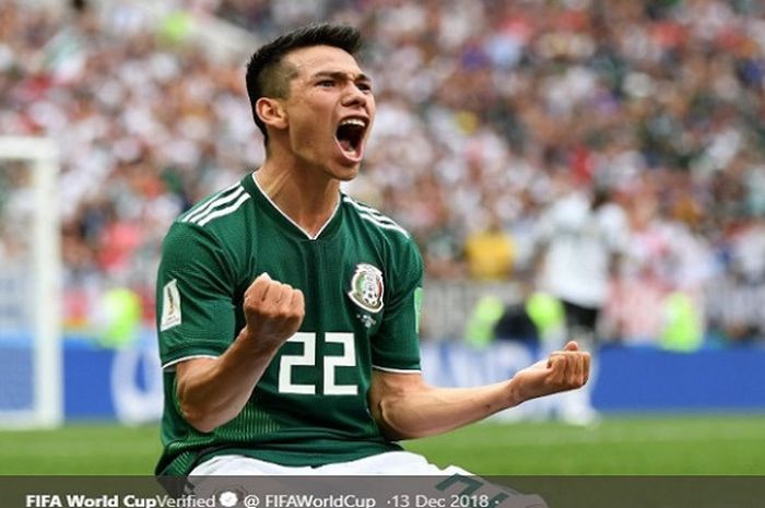 Penyerang timnas Meksiko dan PSV Eindhoven, Hirving Lozano.