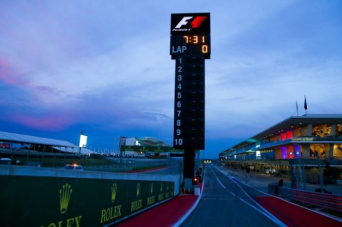 Salah satu sudut Circuit of the Americas, Austin, Texas, Amerika Serikat, menjelang gelaran Formula 1.