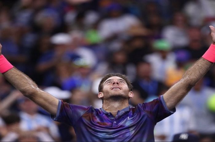 Juan Martin del Potro berhasil melaju ke babak 8 besar US Open 2017 setelah melakukan come back yang luar biasa pada Senin (4/9/2017) waktu setempat.