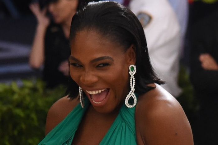 Petenis putri Amerika Serikat (AS), Serena Williams, tiba pada acara Costume Institute Benefit di Metropolitan Museum of Art, New York, AS, 1 Mei 2017.