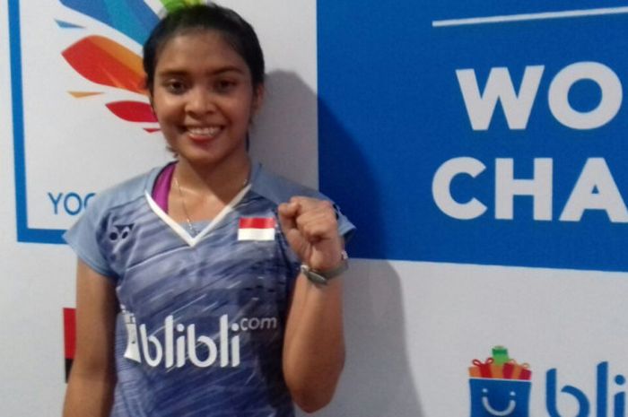 Gregoria Mariska Tunjung berhasil melaju ke babak semifinal WJC 2017 setelah berhasil mengalahkan Aurum Oktavia Winata pada Jumat (20/10/2017).