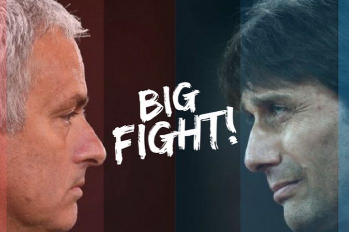 Ilustrasi Jose Mourinho (kiri) dan Antonio Conte (kanan)