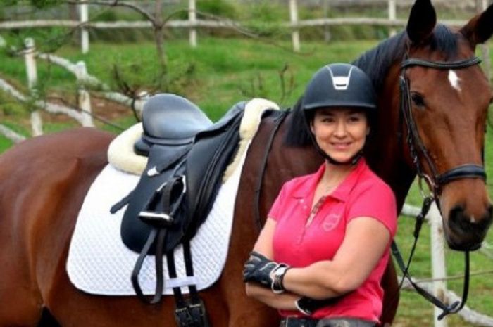 Atlet berkuda asal Indonesia Larasati Iris Rischa