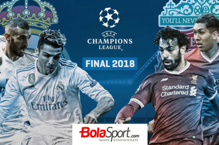 Isco, Karim Benzema, Cristiano Ronaldo vs Sadio Mane, Roberto Firmino, Mohamed Salah di final Liga Champions 2018.