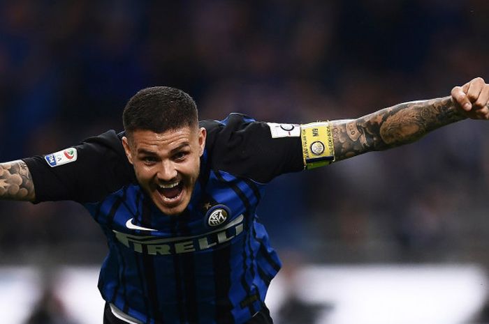 Striker Inter Milan, Mauro Icardi.