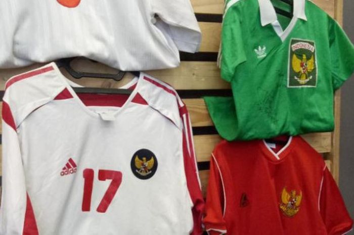   Seragam-seragam lawas timnas Indonesia di ISEF 2018, ICE BSD, Tangerang  