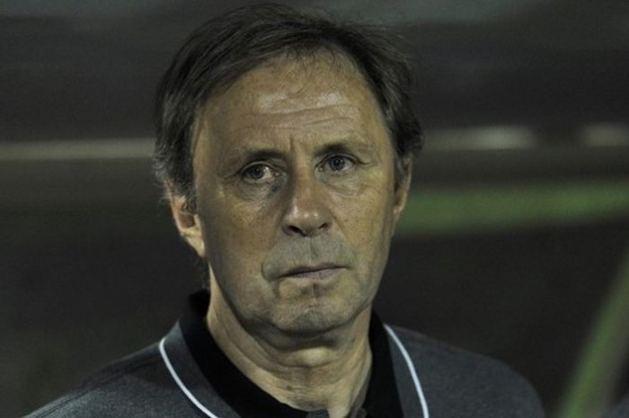 Milovan Rajevac saat melatih Aljazair. 