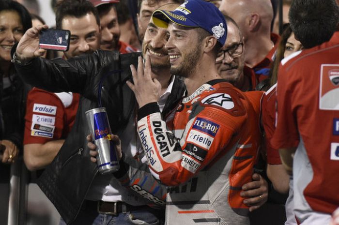    CEO Ducati, Caludio Domenicali, dan Andrea Dovizioso.   