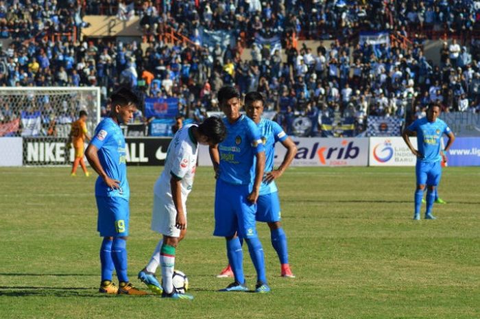 PSIM Yogyakarta saat menjamu PSS Sleman di Stadion Sultan Agung, Bantul.