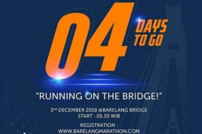 BP Batam Barelang Marathon 2018 akan digelar pada hari Minggu (2/12/2018).