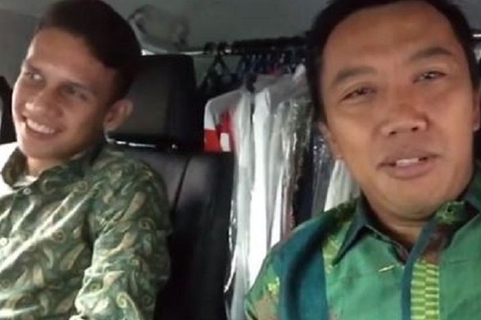 Egy Mualana Vikri (kiri) dan Imam Nahrawi (kanan).