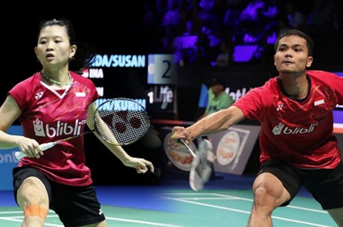 Pasangan ganda campuran nasional baru, Ricky Karanda Suwardi (kanan)/Debby Susanto, siap memulai kalender kompetisi 2018 sebagai tandem di atas lapangan.