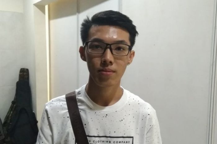 Pro player Mobile Legends, Randika 'Warpath' Dwiputra, saat ditemui BolaSport.com di sela-sela acara Mobile Legends Southeast Asia Cup (MSC) 2018 di Hall B3, JIExpo, Kemayoran, Jakarta, pada Minggu (29/7/2018).