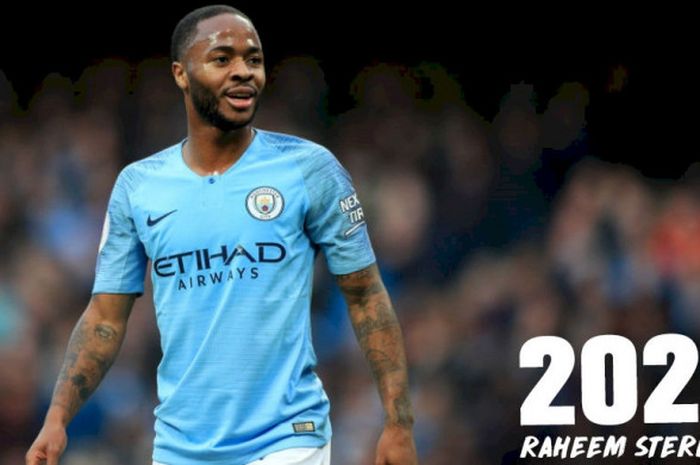 Raheem Sterling memperpanjang kontrak di Manchester City dengan durasi tiga tahun, Jumat (9/11/2018).