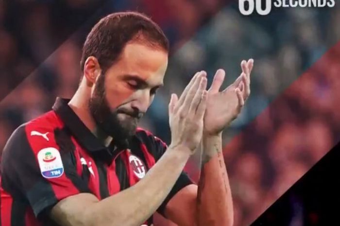 Penyerang AC Milan, Gonzalo Higuain.