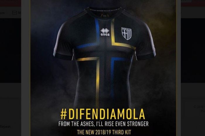 Jersey ketiga Parma untuk Serie A musim 2018/2019