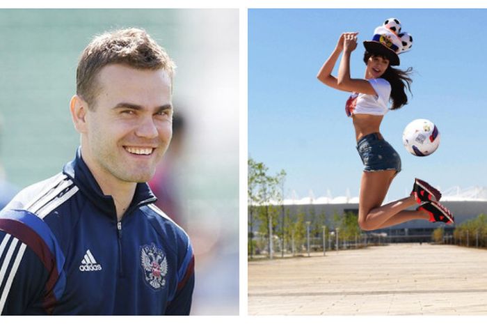 Kolase foto Igor Akinfeev (kiri) dan Maria Liman