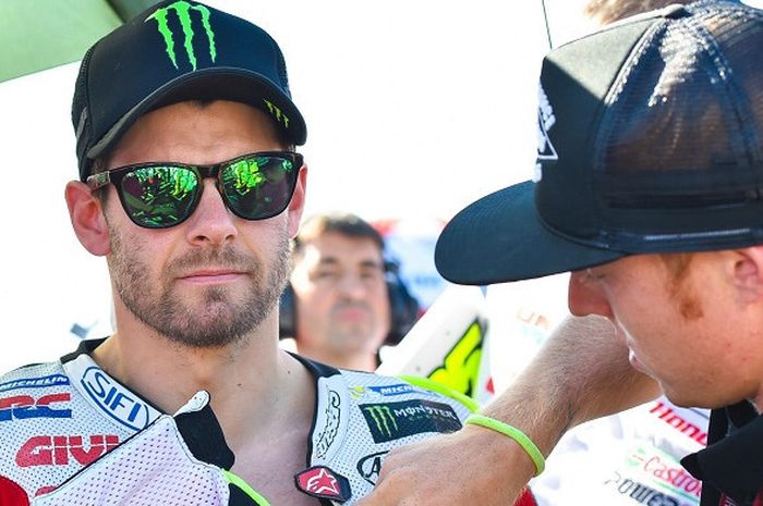    Cal Crutchlow saat MotoGP Inggris, Minggu (27/8/2017).   