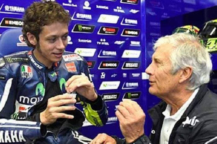 Valentino Rossi dan Giacomo Agostini.