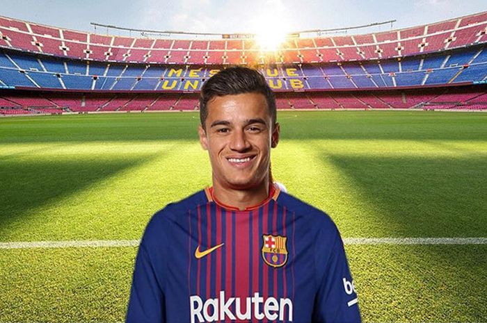 Ilustrasi: Philippe Coutinho berseragam Barcelona.