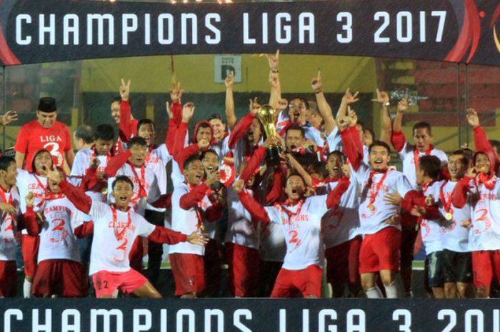 Blitar United juara Liga 3, Minggu (16/12/2017).