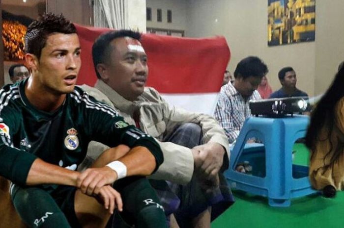 Cristiano Ronaldo yang turut jadi korban meme Pengabdi Setan