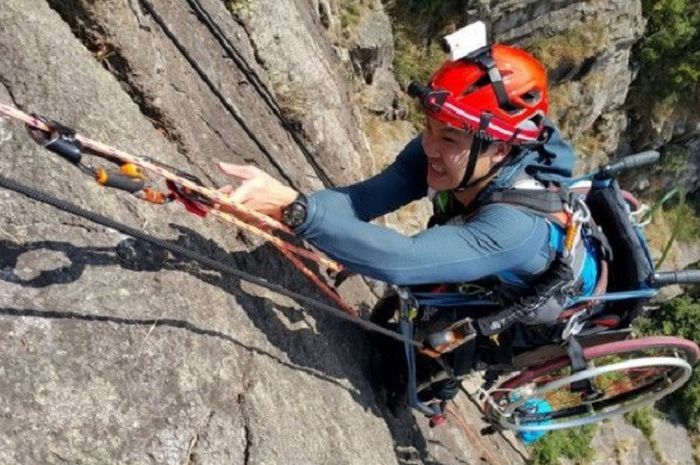 Lai Chi-wai, penyandang disabilitas yang menaklukkan Lion Rock, gunung di Hong Kong setinggi 495 meter 