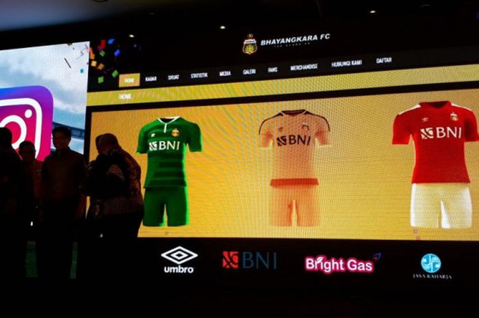 Launching jersey Bhayangkara FC untuk musim 2018.