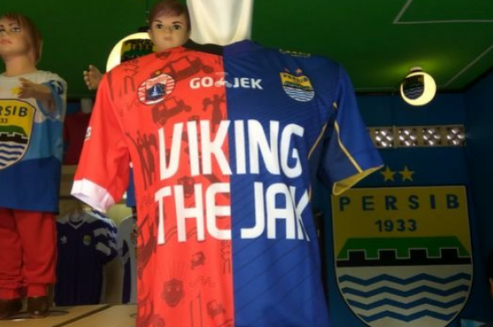 Jersey perdamaian Bobotoh dan Jakmania