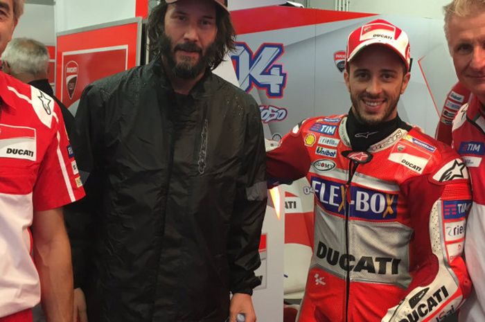 Keanu Reeves sambangi Ducati di San Marino 