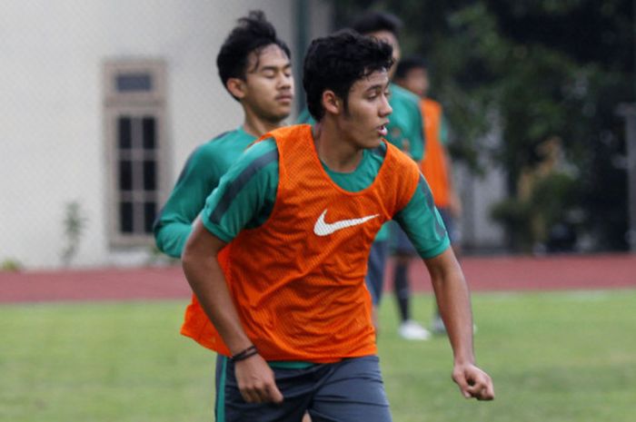 Charalambos Elias David, pemain Indonesia berdarah Yunani sedang mengikuti seleksi pelatnas timnas U-19.