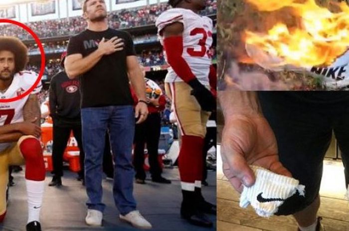 Colin Kaepernick, memicu gelombang protes boikot Nike di Amerika Serikat. 