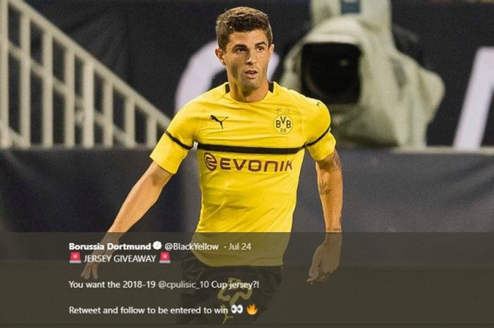 Penyerang sayap Borussia Dortmund, Christian Pulisic.