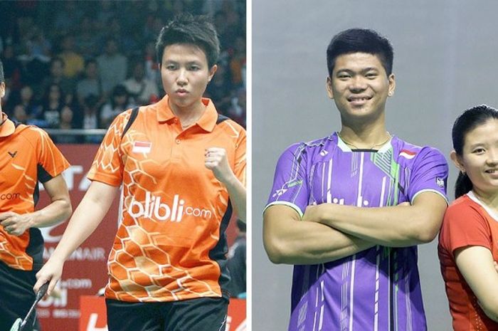 Tontowi Ahmad/Liliyana Natsir dan Praveen Jordan/Debby Susanto, pasangan ganda campuran andalan Indonesia.