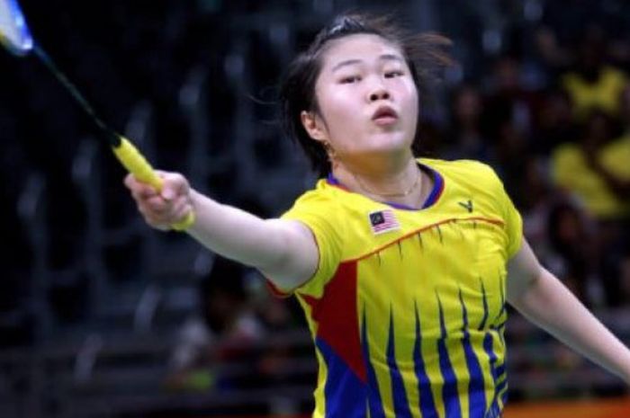 Pebulu tangkis spesialis ganda putri dari Malaysia, Tee Jing Yi. 