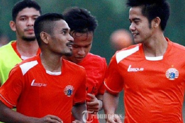 Ramdani Lestaluhu dan M Roby saat bersama-sama membela Persija Jakarta.