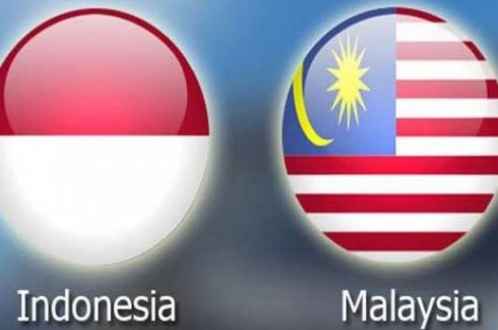 Bendera Indonesia dan bendera Malaysia