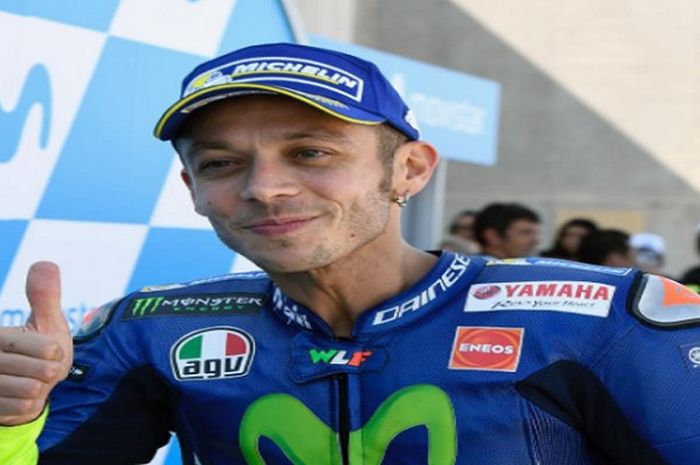 Valentino Rossi setelah melakukan comeback di GP Aragon Minggu (24/9/2017).